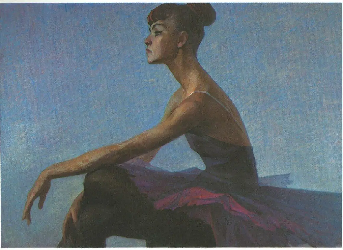 Лисиков И. А. Портрет балерины народной артистки СССР М. Сабировой, 1967